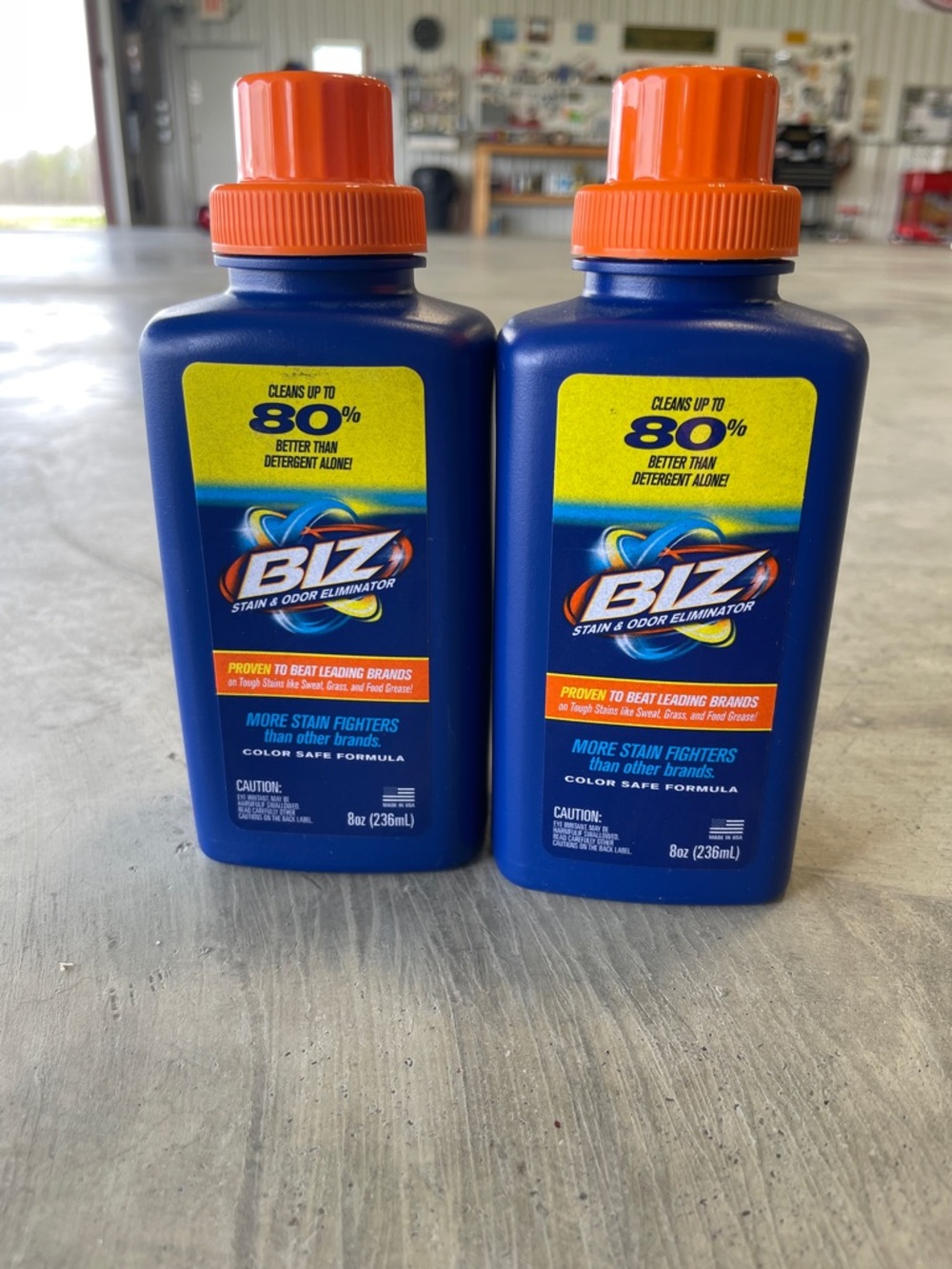 BIZ Stain and Odor Eliminator discontinued size lot of 2 NWT